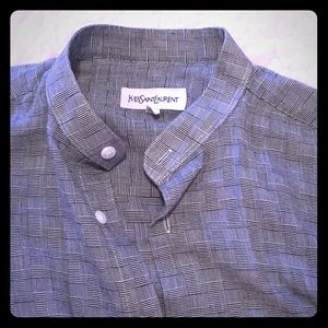 Yves Saint Laurent Collarless Shirt